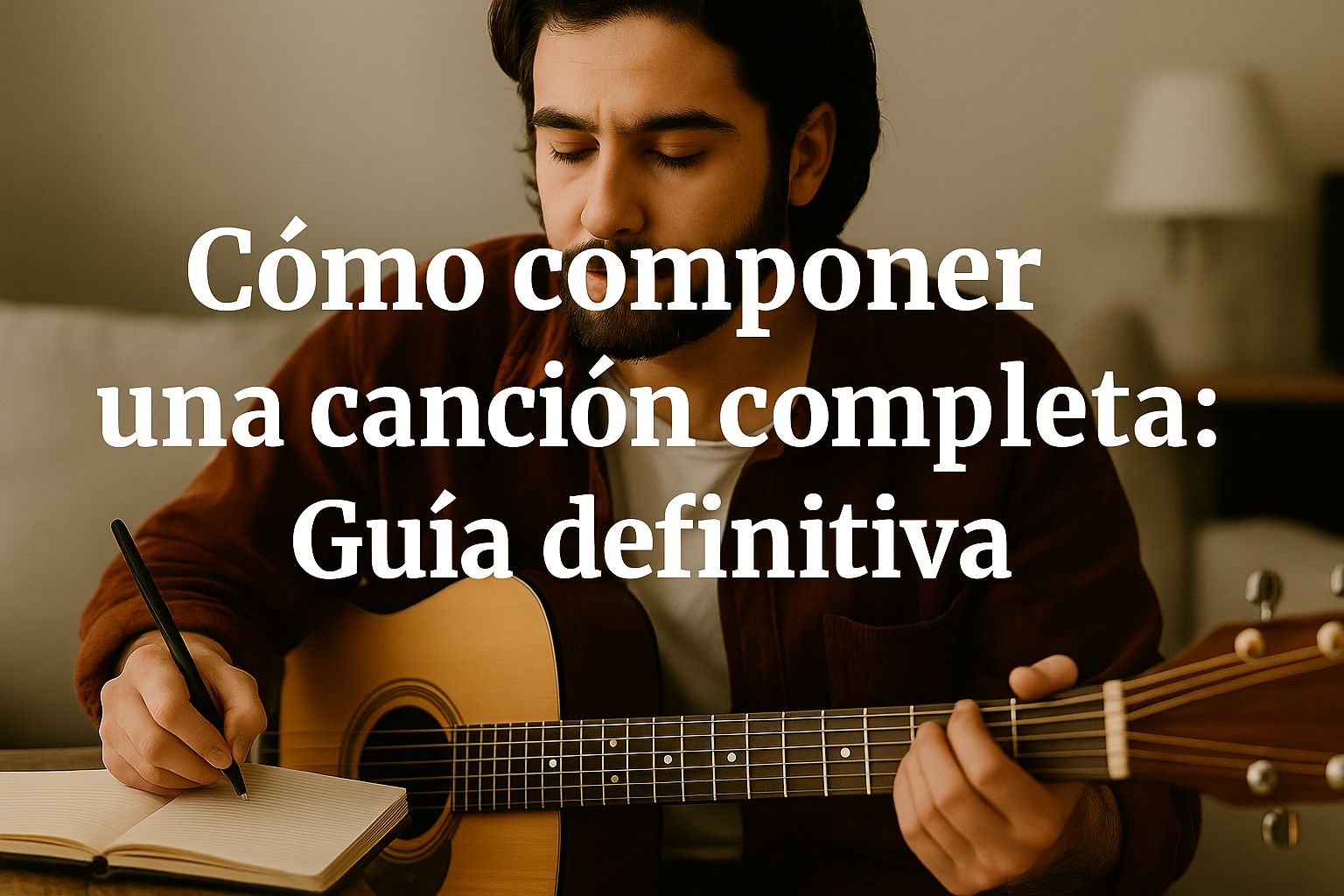 Cómo componer una canción paso a paso: acordes, letra y estructura de una canción con ejemplos